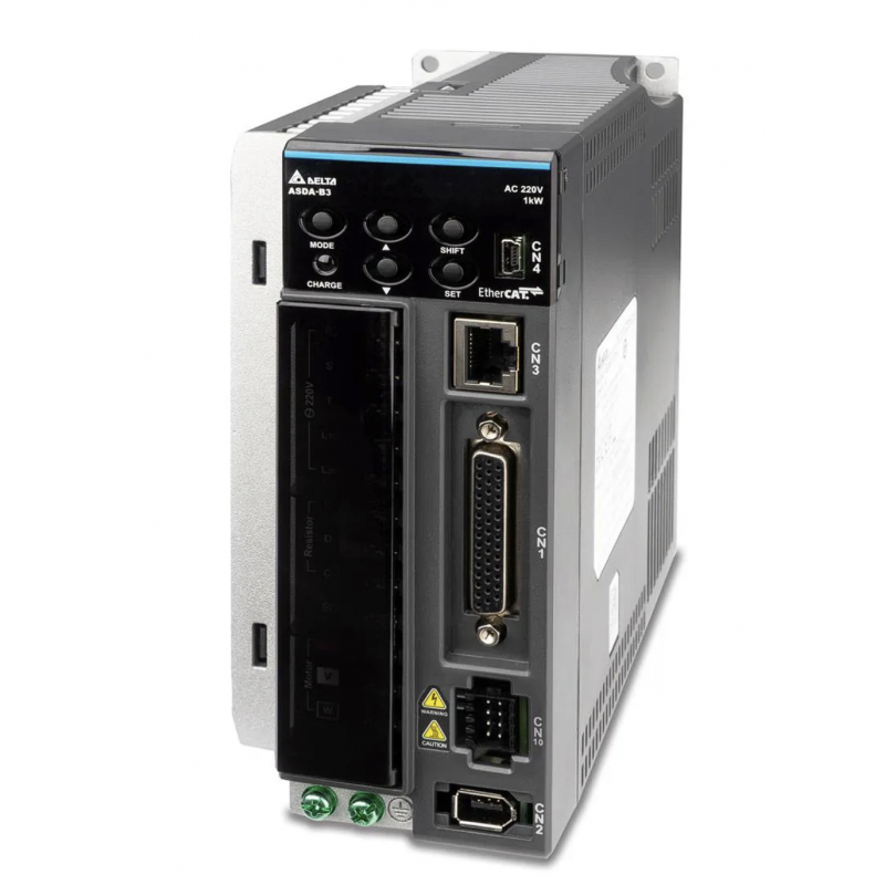 ASD-B3A-0421-L - Блок управления серводвигателя 0.4 кВт, 220 В, PT-Mode Pulse Input, PR-Mode, RS-485, Analog Voltage Control, STO, серия ASD-B3, Delta