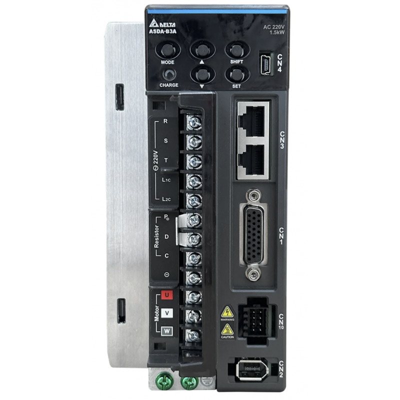 ASD-B3A-1521-M - Блок управления серводвигателя 1.5 кВт, 220 В, PT-Mode Pulse Input, PR-Mode, RS-485, Analog Voltage Control, CANopen, STO, серия ASD-B3, Delta