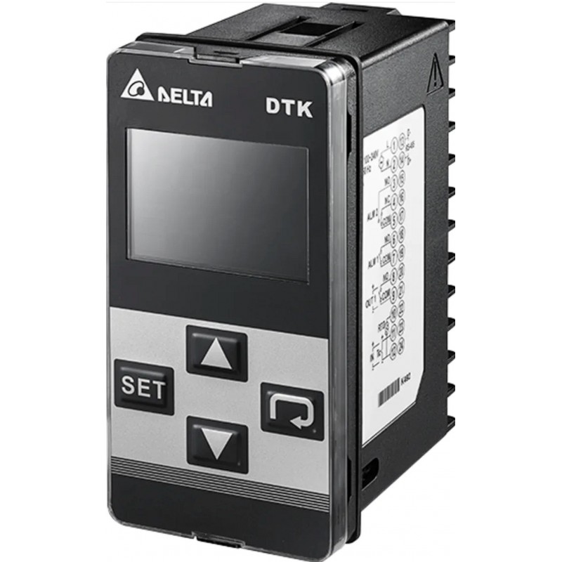DTK4896V01 - Температурный контроллер с импульсным выходом (SSR), выход Авария, 100-240 В AC. 48х96, IP65, Delta