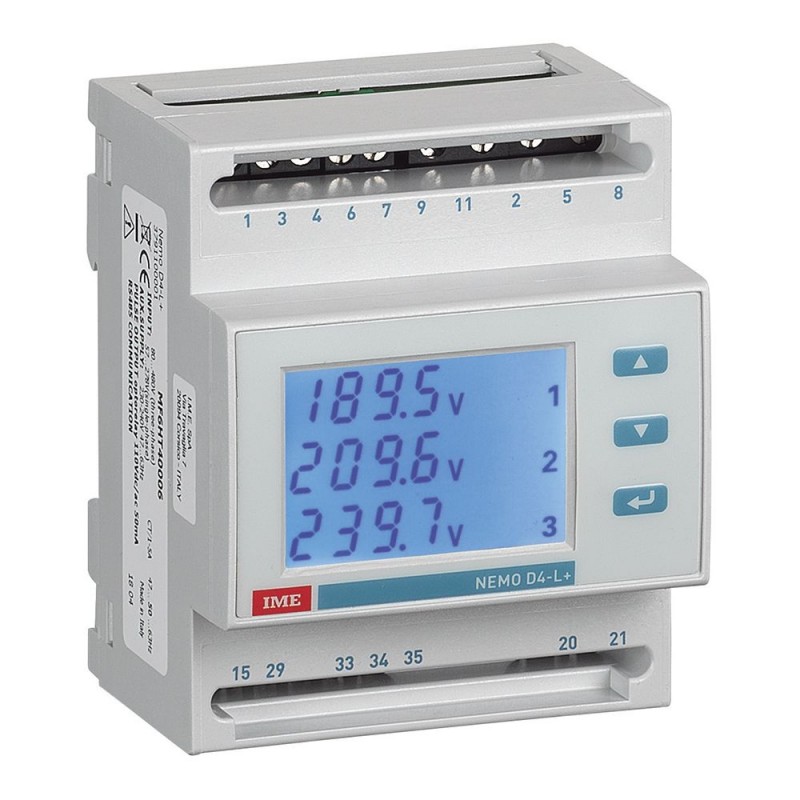 MF6HT40006 - Анализатор сети Nemo D4-L+, 1/5A, 80–480 В AC/Aux 230–240 В AC, ModBus RTU/TCP, LV/MV, IME MF6HT40006 - Анализатор сети Nemo D4-L+, 1/5A, 80–480 В AC/Aux 230–240 В AC, ModBus RTU/TCP, LV/MV, IME