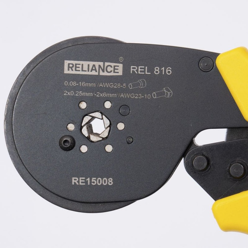 RE15008 - Клещи для обжима трубчатых наконечников REL 816 (HB, EN) 0.08-16 мм2, RELIANCE RE15008 - Клещи для обжима трубчатых наконечников REL 816 (HB, EN) 0.08-16 мм2, RELIANCE