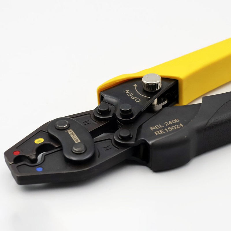 RE15024 - Клещи REL 2406 для обжима изолированных наконечников (RV,SV, BV) 0.5-6 мм2, RELIANCE