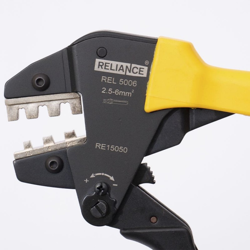 RE15050 - Клещи REL 4506 для  конекторов МС-4 + разрезных наконечников (DJ) 2.5-6 мм2, RELIANCE