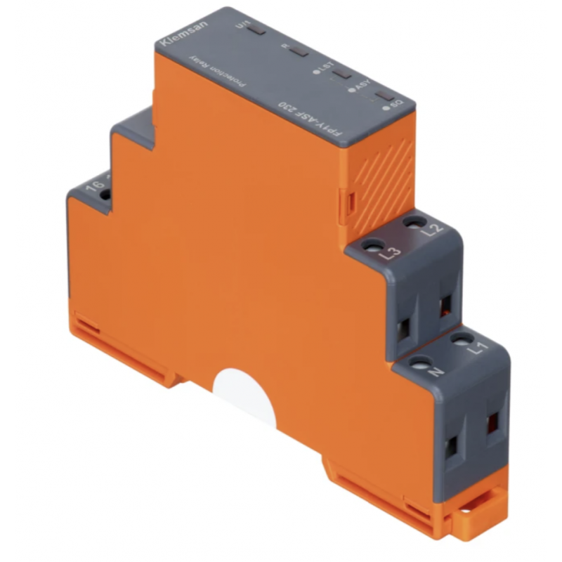 Реле контроля фаз, последовательности и асимметрии до 20%, с нейтралью, Klemsan (FP1Y-ASF)