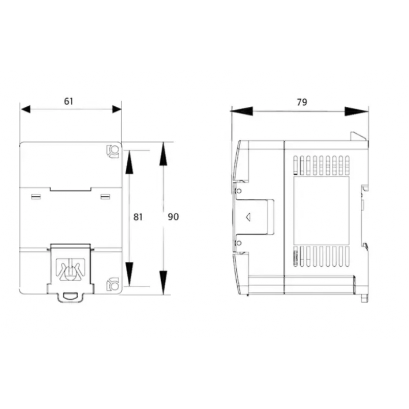 MC100-0800ENN - Модуль дискретных входов 8DI для MC100, Megmeet
