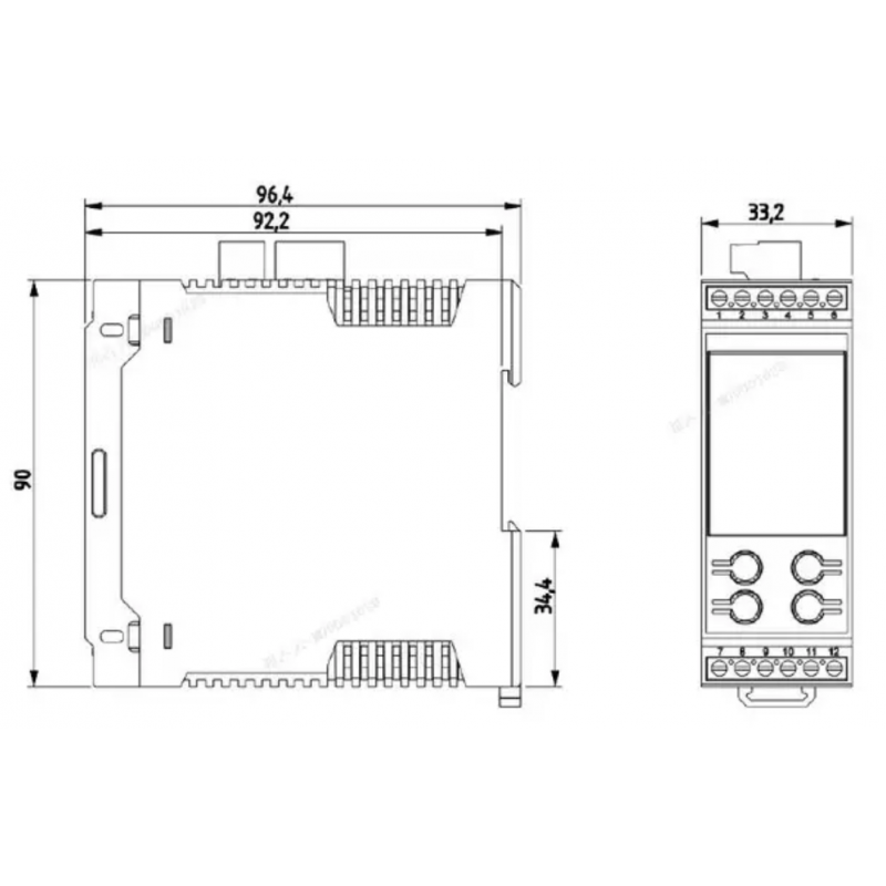 MDT-01T-R - Температурный контроллер с релейным выходом, 24В DC, Megmeet