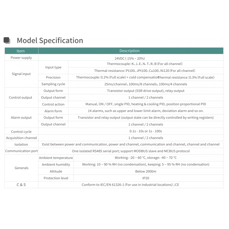 MDT-01T-R - Температурный контроллер с релейным выходом, 24В DC, Megmeet