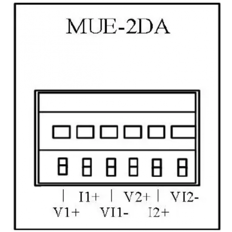 MUE-2DA - Картридж аналоговых выходов 2АО для MU200, Megmeet