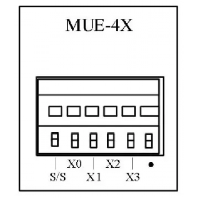 MUE-4X - Картридж дискретных входов 4DI для MU200, Megmeet