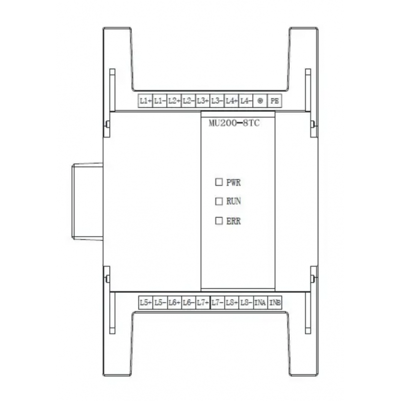 MU200-8TC - Модуль 8 температурных входов 8АІ для MU200, Megmeet
