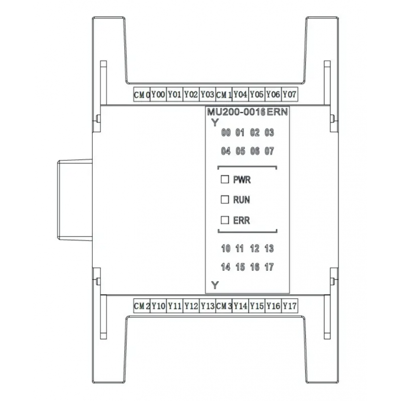MU200-1600ENN - Модуль дискретных входов 16DO для MU200, Megmeet