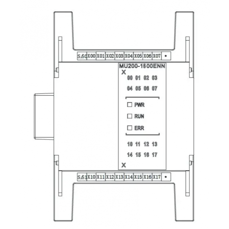 MU200-1600ENN - Модуль дискретных входов 16DO для MU200, Megmeet