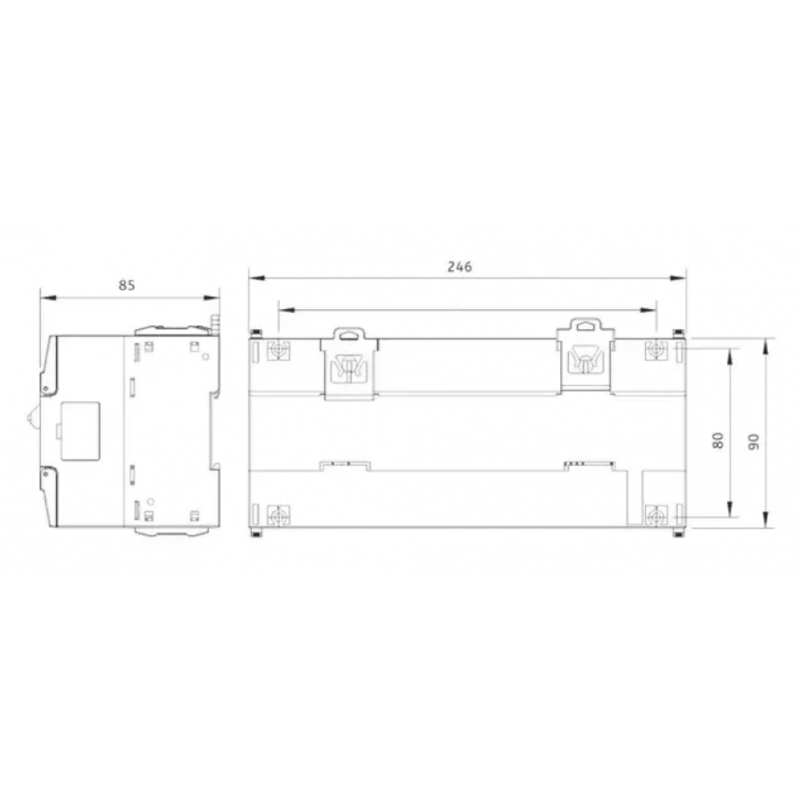 MU200-4040BRA - Процессорный модуль MU200 40DI/40RO (Relay), 100-240V AC, RS-232 и RS-485, USB, Ethernet, Megmeet 