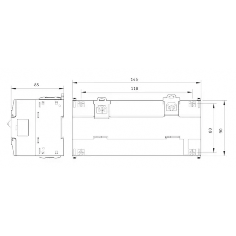 MU200-1616BRA - Процессорный модуль MU200 16DI/16RO (Relay), 100-240V AC, RS-232 и RS-485, USB, Ethernet, Megmeet 