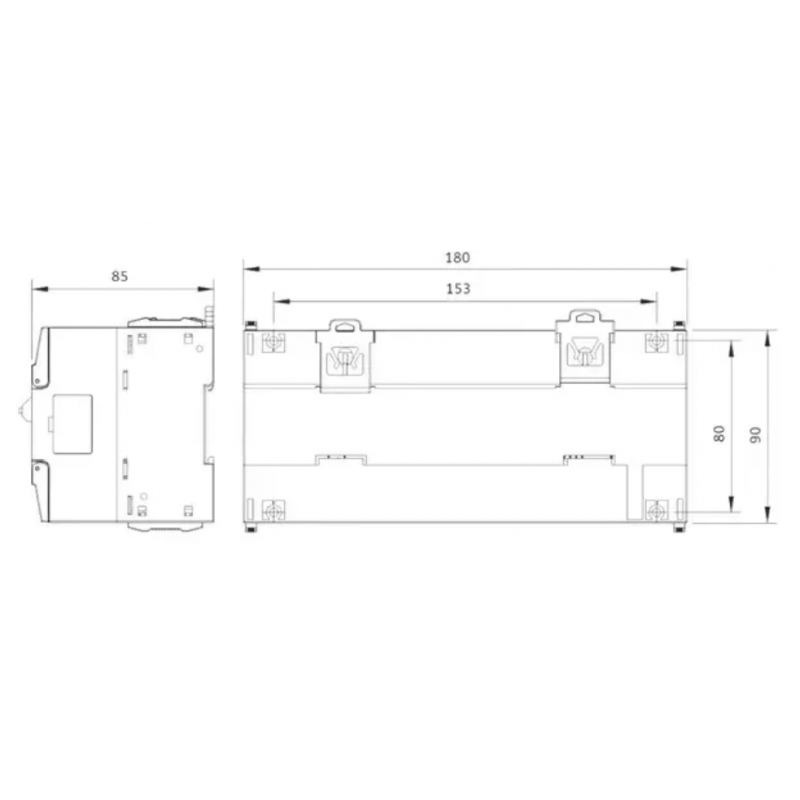 MU200-2424BRA - Процессорный модуль MU200 24DI/24RO (Relay), 100-240V AC, RS-232 и RS-485, USB, Ethernet, Megmeet 