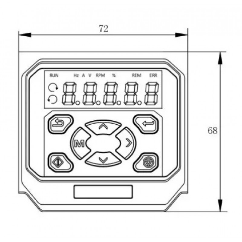 MV810G1-4T0.75B- Частотный преобразователь 0.75 кВт, 3Ф/380В, серия MV810, Megmeet
