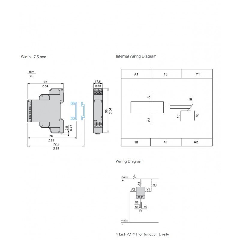 RE17RLMU – Реле задержки асимметричное до 10 дней, 24-240В АС; 24В DC, Schneider Electric