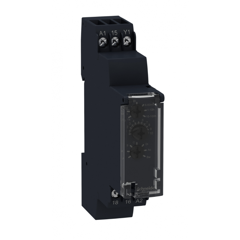 RE17RMMU - Реле времени многофункциональное до 10 днів, 24-240В АС; 24В DC, Schneider Electric