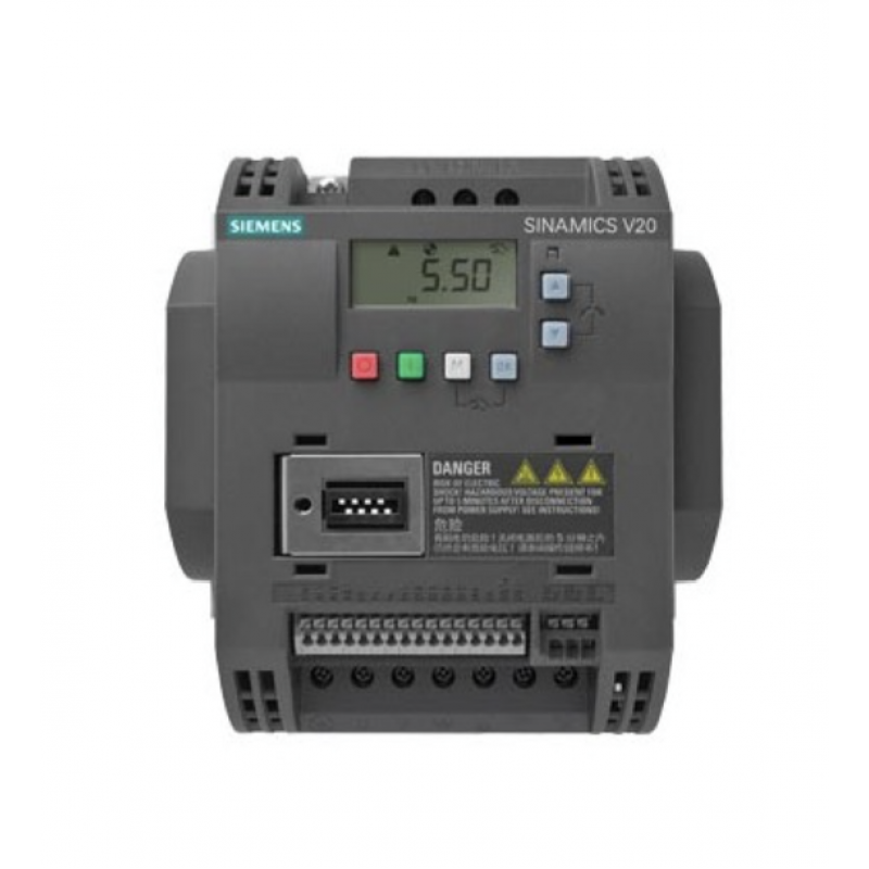 6SL3210-5BE13-7UV1 - Частотный преобразователь 0.37 кВт, 3Ф/380В, серия SINAMICS V20, Siemens 6SL3210-5BE13-7UV1 - Частотный преобразователь 0.37 кВт, 3Ф/380В, серия SINAMICS V20, Siemens
