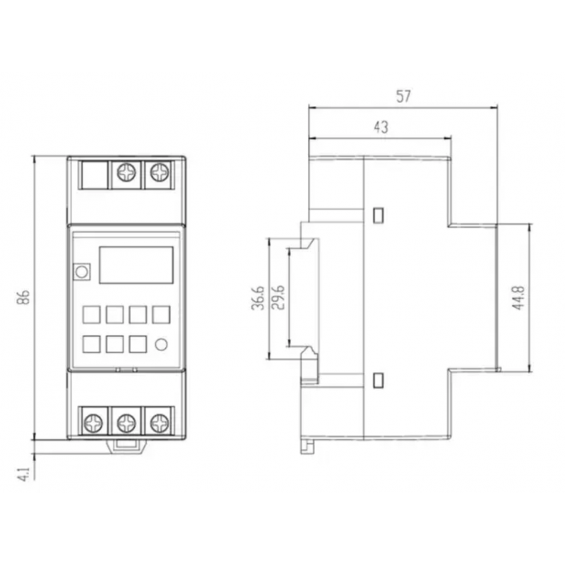 XZS D-PA-01 – Недельный таймер, 16А, 220 В АС, TENSE