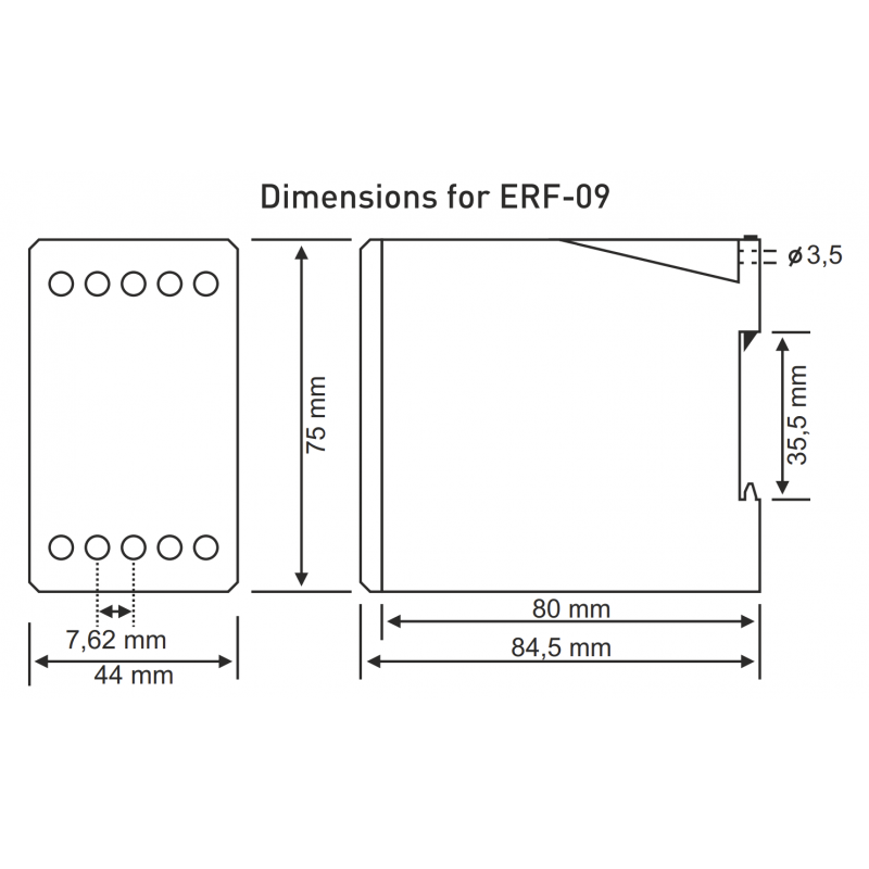 ERF-09 - Реле времени циклическое, генератор импульсов симметричный и несимметричный до 100 час, 220 В АС/ 24 В АС/DC, TENSE