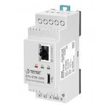 Шлюз RS485 в Ethernet (Modbus RTU / TCP), 230 В AC, Tense (ETH-GTW-230V)