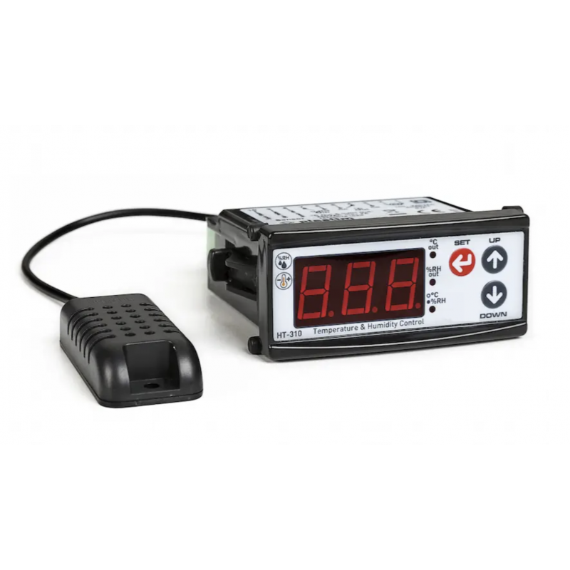 HT-310 - Контроллер температуры и влажности + датчик NT-310, 220 В АС, 36х72, TENSE