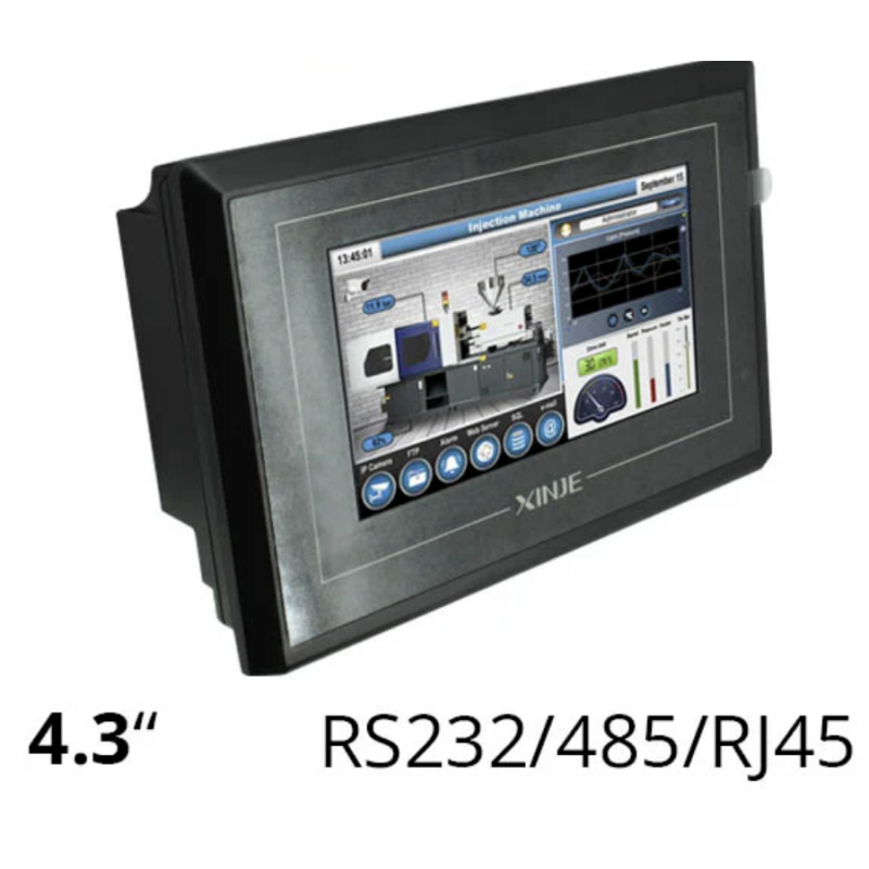 TG465-ET - Панель оператора 4.3', 480×272, RS-232/485, USB-B. Ethernet, Touchwin