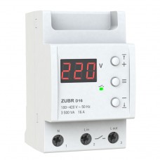 ZUBR D16 - Однофазное реле контроля напряжения 16 А, 120-280 В АС, ZUBR