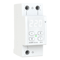 ZUBR D2-32 - Однофазное реле контроля напряжения 32 А, 120-280 В АС, + термозащита, ZUBR