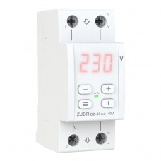 ZUBR D2-40 red - Однофазное реле контроля напряжения 40 А, 120-280 В АС, + термозащита, ZUBR