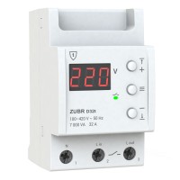 ZUBR D32t - Однофазное реле контроля напряжения 32 А, 120-280 В АС, + термозащита, ZUBR