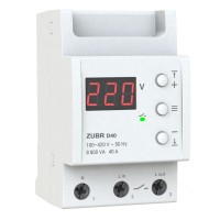 ZUBR D40 - Однофазное реле контроля напряжения 40 А, 120-280 В АС, ZUBR