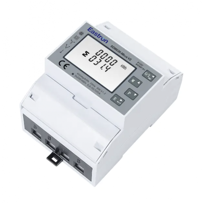 SDM630-Mbus V2 – Трехфазный анализатор сети 100 А, класс 1, RS485 Mbus, Eastron