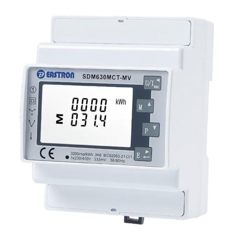 SDM630MCT-MV– Трехфазный анализатор сети с выходом mV (ТТ), класс 1, RS485 Modbus, Eastron SDM630MCT-MV– Трехфазный анализатор сети с выходом mV (ТТ), класс 1, RS485 Modbus, Eastron