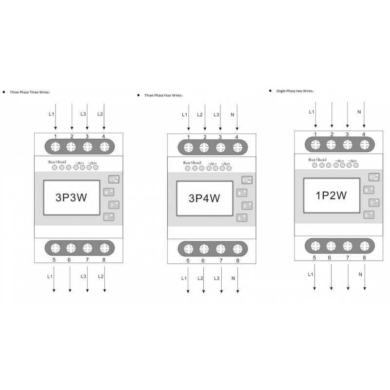SDM630-Mbus V2 – Трехфазный анализатор сети 100 А, класс 1, RS485 Mbus, Eastron
