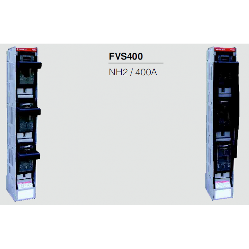 FVS400 - Вертикальный блок рубильник на панель 3P Ie-400 A, NH-2, М10, FEDERAL ELECTRIC