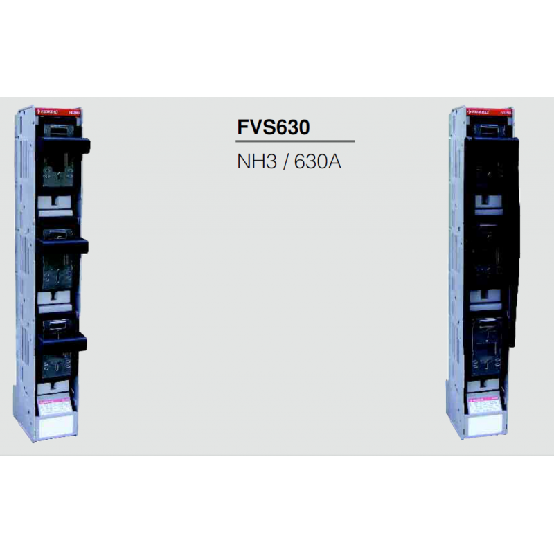 FVS630 - Вертикальный блок рубильник на панель 3P Ie-630 A, NH-3, М12, FEDERAL ELECTRIC