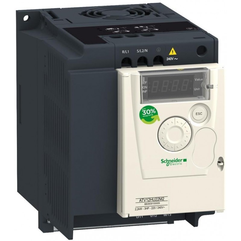 (ATV12HU15M2TQ) Преобразователь частоты Schneider Electric ALTIVAR12, P=1.5 кВт, Uвх=1Фх220В/Uвых=3Фх220В (ATV12HU15M2TQ) Преобразователь частоты Schneider Electric ALTIVAR12, P=1.5 кВт, Uвх=1Фх220В/Uвых=3Фх220В
