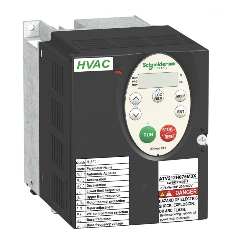 (ATV212HU15N4) Преобразователь частоты Schneider Electric ALTIVAR212, P=1.5 кВт, Uвх=3Фх380В/Uвых=3Фх380В (ATV212HU15N4) Преобразователь частоты Schneider Electric ALTIVAR212, P=1.5 кВт, Uвх=3Фх380В/Uвых=3Фх380В