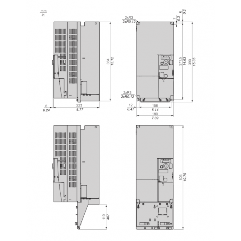ATV320D22N4C - Частотный преобразователь 22 кВт, 3Ф/380В, серия Altivar 320C, Schneider Electric