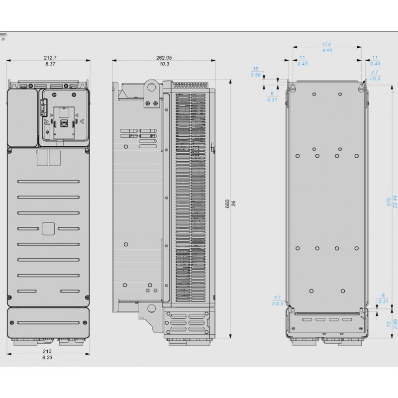 (ATV340D30N4E) Преобразователь частоты Schneider Electric. Altivar 340, P=30 кВт, Uвх=3Фх380В/Uвых=3Фх380В, Ethernet