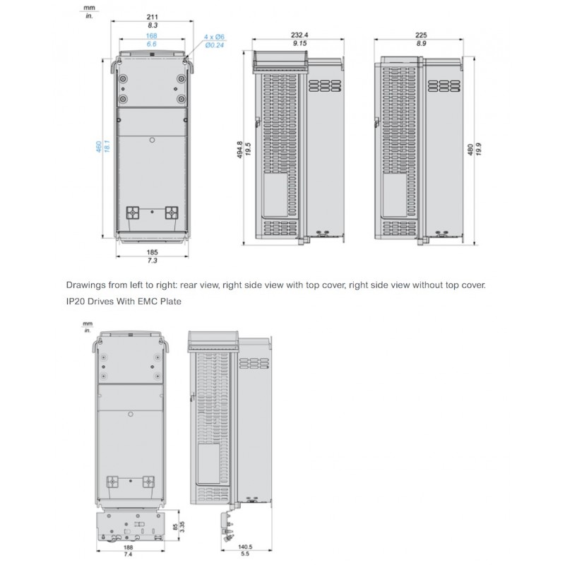 (ATV610D18N4) Преобразователь частоты Schneider Electric. Altivar Easy 610, P=18,5 кВт, Uвх=3Фх380В/Uвых=3Фх380В