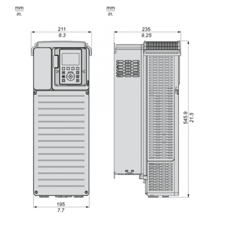 (ATV930D22N4) Преобразователь частоты Schneider Electric. Altivar 930, P=22 кВт, Uвх=3Фх380В/Uвых=3Фх380В