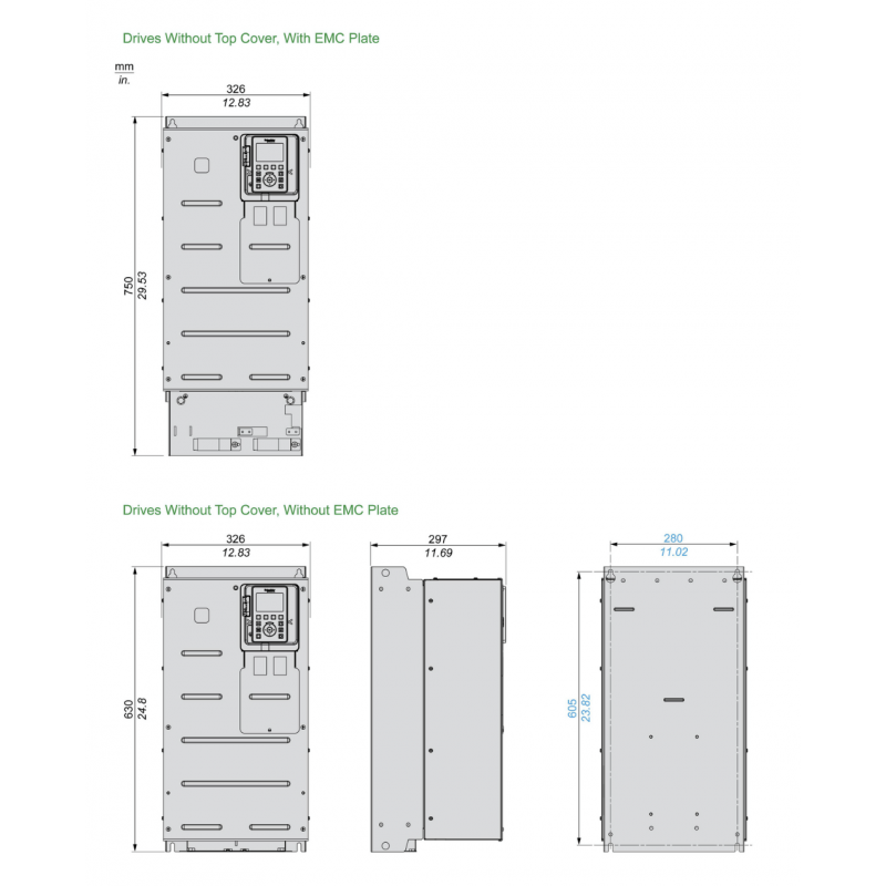 ATV630D90Y6 - Частотный преобразователь 90 кВт, 3Ф/690В, серия Altivar 630, Schneider Electric