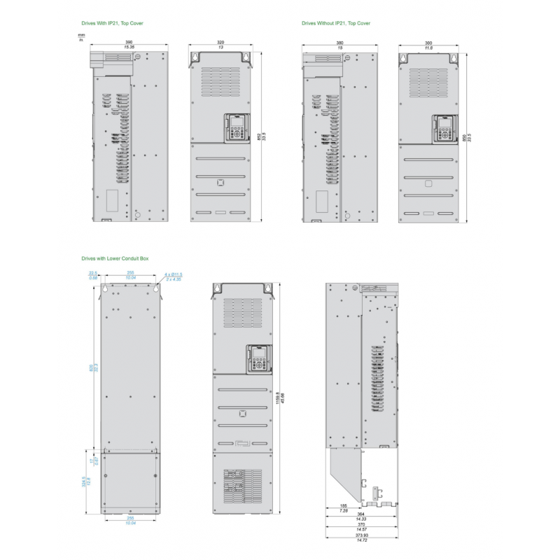 ATV630D75M3 - Частотный преобразователь 75 кВт, 3Ф/220В→3Ф/220В, серия Altivar 630, Schneider Electric