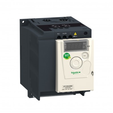 (ATV12HU22M2TQ) Преобразователь частоты Schneider Electric ALTIVAR12, P=2.2 кВт, Uвх=1Фх220В/Uвых=3Фх220В