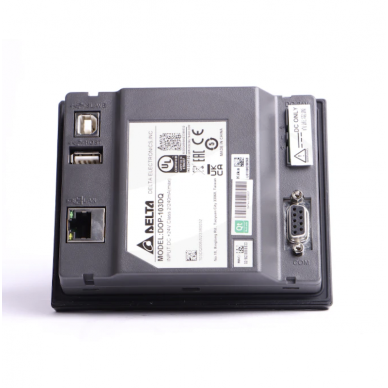 DOP-103DQ - Панель оператора TFT LCD дисплей 4.3" (480 x 272), ARM Cortex-A8 800 МГц, flash ROM 256 MB, RAM 512 MB, USB, 2 COM, RTC, Ethernet, Delta
