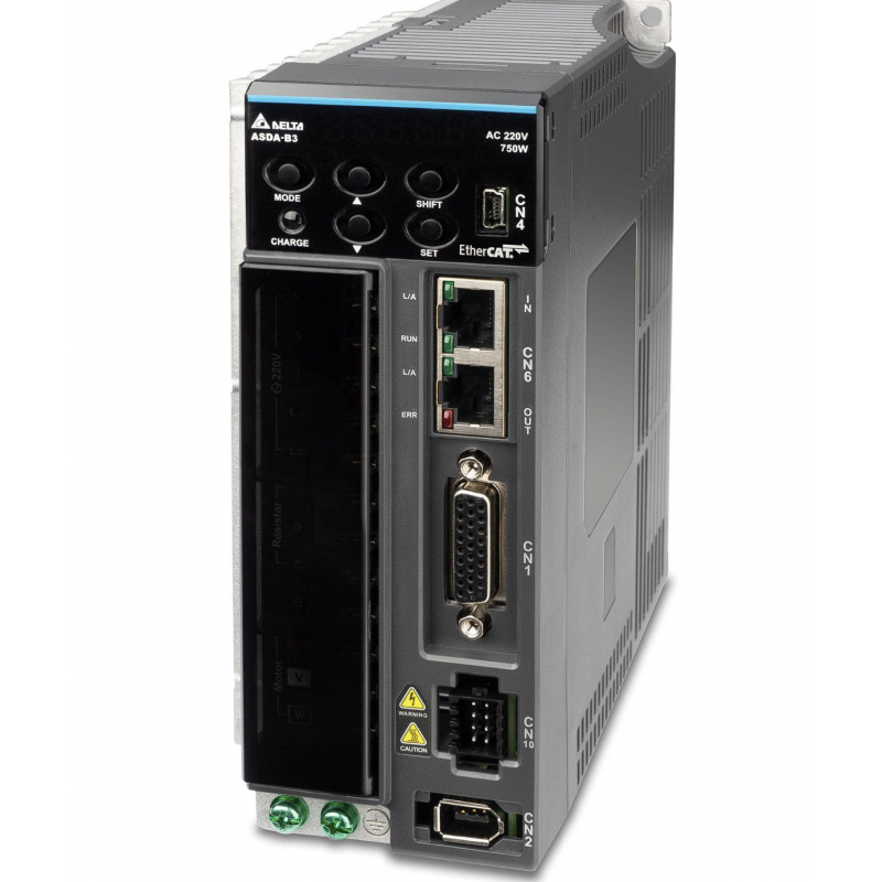 ASD-B3A-0721-M - Блок управления серводвигателя 0.75 кВт, 220 В, PT-Mode Pulse Input, PR-Mode, RS-485, Analog Voltage Control, CANopen, STO, серия ASD-B3, Delta ASD-B3A-0721-M - Блок управления серводвигателя 0.75 кВт, 220 В, PT-Mode Pulse Input, PR-Mode, RS-485, Analog Voltage Control, CANopen, STO, серия ASD-B3, Delta