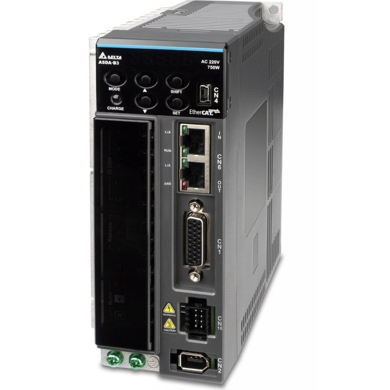 ASD-B3A-0421-L - Блок управления серводвигателя 0.4 кВт, 220 В, PT-Mode Pulse Input, PR-Mode, RS-485, Analog Voltage Control, STO, серия ASD-B3, Delta ASD-B3A-0421-L - Блок управления серводвигателя 0.4 кВт, 220 В, PT-Mode Pulse Input, PR-Mode, RS-485, Analog Voltage Control, STO, серия ASD-B3, Delta